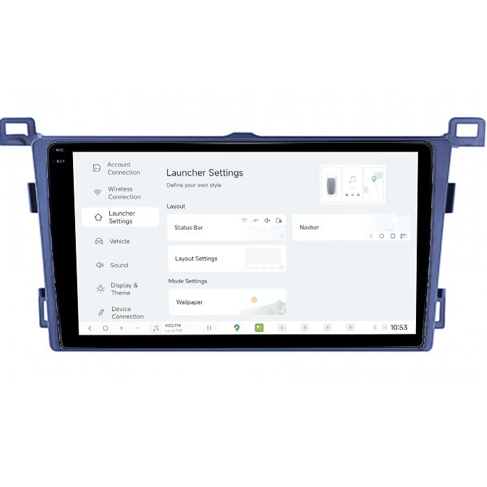 Navigatie dedicata Toyota RAV4 2013-2018, DUDU3, 4GB RAM 64GB ROM, Octacore, Platforma 8581, Android, Display QLED 9", DSP, Carplay&AndroidAuto [5]