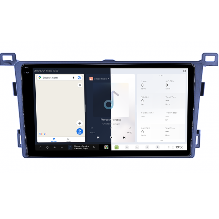 Navigatie dedicata Toyota RAV4 2013-2018, DUDU3, 4GB RAM 64GB ROM, Octacore, Platforma 8581, Android, Display QLED 9", DSP, Carplay&AndroidAuto [2]