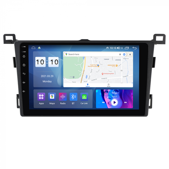 Navigatie dedicata Toyota RAV4 2013-2018, 4 GB RAM 32 ROM, Android 13, Display QLED, 9", DSP, Carplay, Android Auto, Internet, Youtube, Waze, WI-FI, USB, Bluetooth [4]