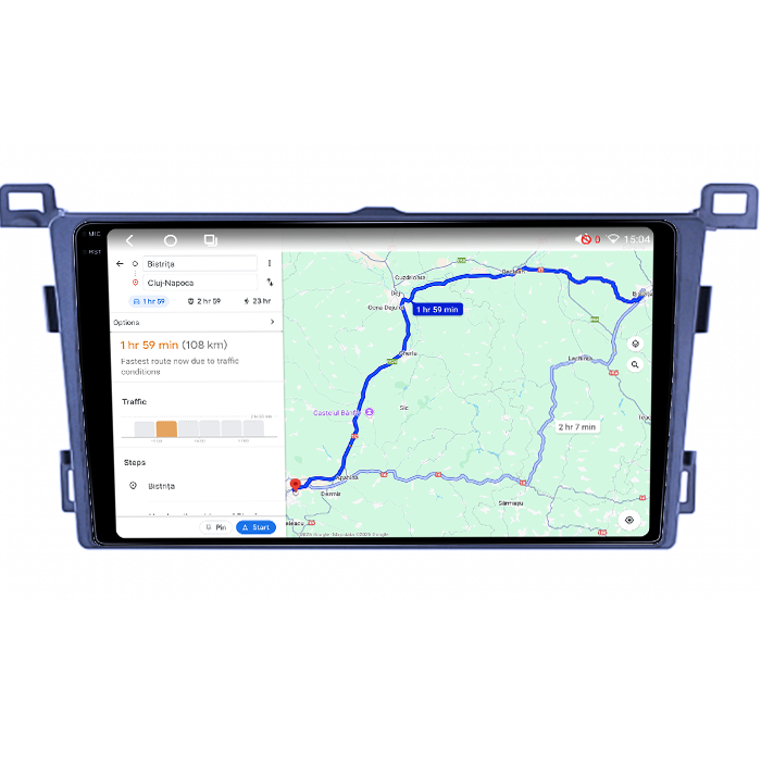 Navigatie dedicata Toyota RAV4 2013-2018,4GB RAM 64GB ROM, Procesor Qualcomm Octacore, Android 14, Rezolutie 2K, Display QLED 9", DSP, Carplay&Android Auto, SIM 4G [6]