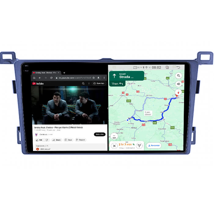 Navigatie dedicata Toyota RAV4 2013-2018, 4GB RAM 64GB ROM, Quad Core, Display 9" QLED 1K, Carplay, Android 14, Bluetooth, Magazin Play, Suport Camere AHD [6]