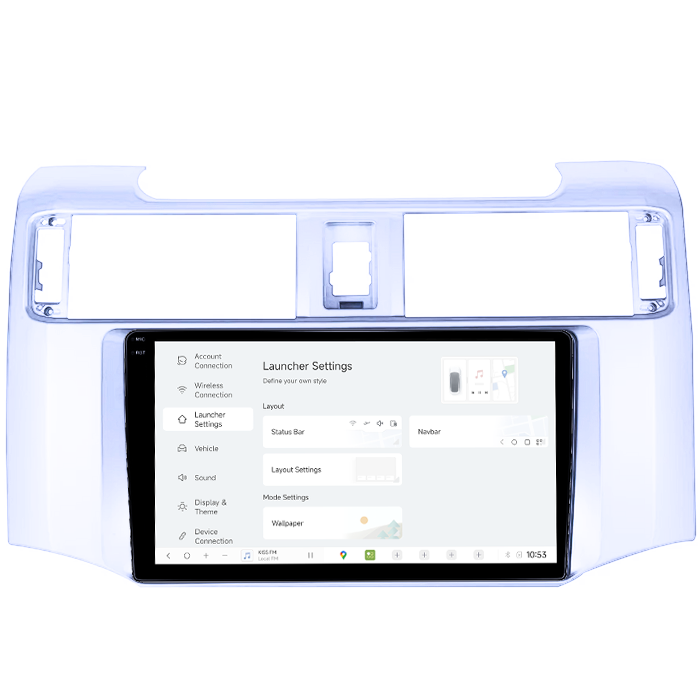 Navigatie dedicata Toyota 4Runner 2009-2017, DUDU3, 4GB RAM 64GB ROM, Octacore, Platforma 8581, Android, Display QLED 9", DSP, Carplay&AndroidAuto [5]