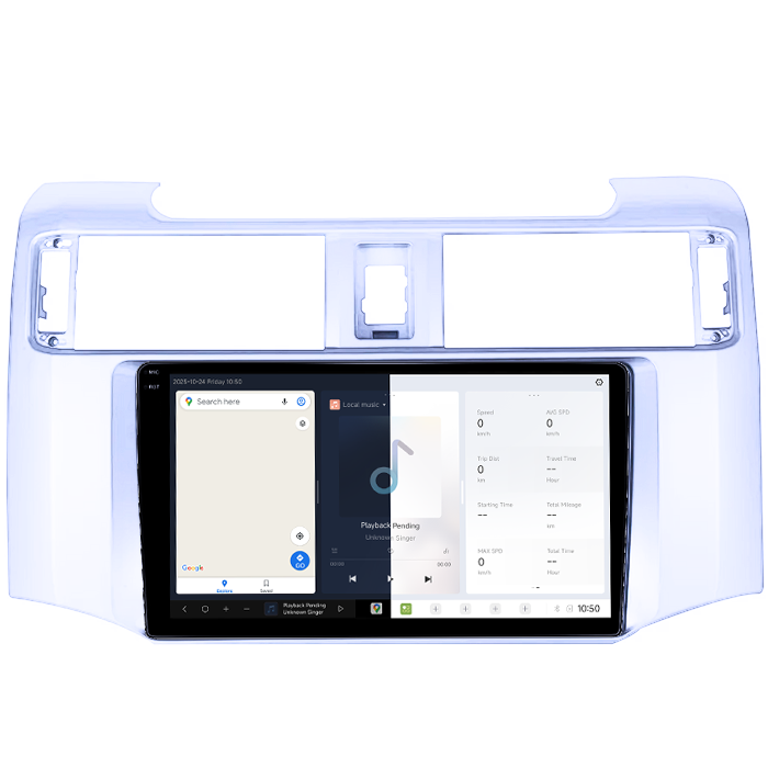 Navigatie dedicata Toyota 4Runner 2009-2017, DUDU3, 4GB RAM 64GB ROM, Octacore, Platforma 8581, Android, Display QLED 9", DSP, Carplay&AndroidAuto [2]