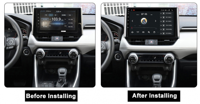 Navigatie dedicata Toyota RAV4 2018-2020, 4 GB RAM 32 ROM, Android 13, Display QLED, 10", DSP, Carplay, Android Auto, Internet, Youtube, Waze, WI-FI, USB, Bluetooth [7]