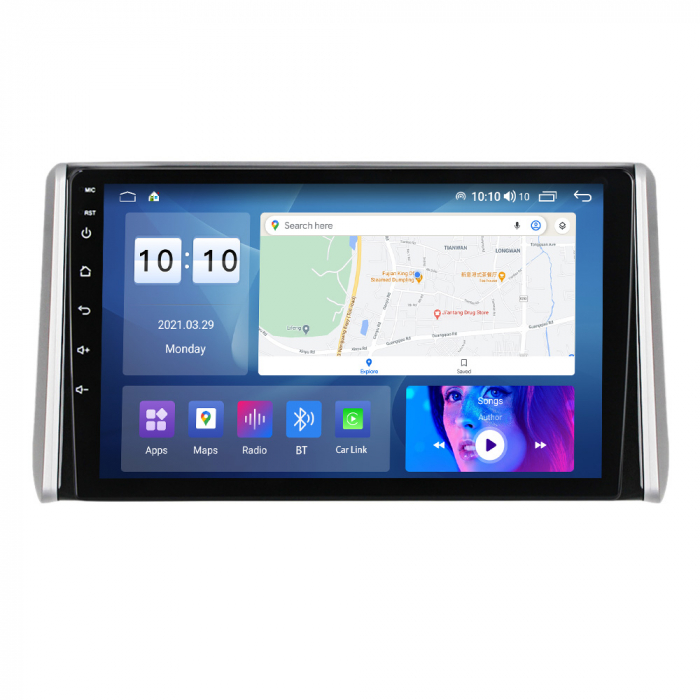 Navigatie dedicata Toyota RAV4 2018-2020, 4 GB RAM 32 ROM, Android 13, Display QLED, 10", DSP, Carplay, Android Auto, Internet, Youtube, Waze, WI-FI, USB, Bluetooth [3]