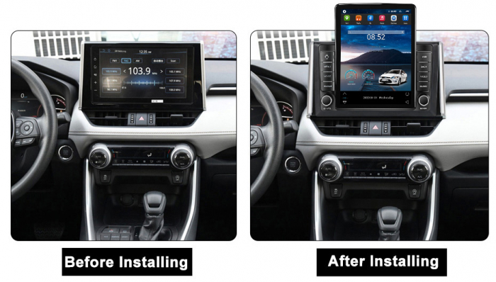 Navigatie dedicata Toyota RAV4 2018-2020,Tesla Style, ANDROID 13,Carplay&Android Auto, 10 inch , 8+128GB, Internet, Aplicatii, Waze, GPS [3]