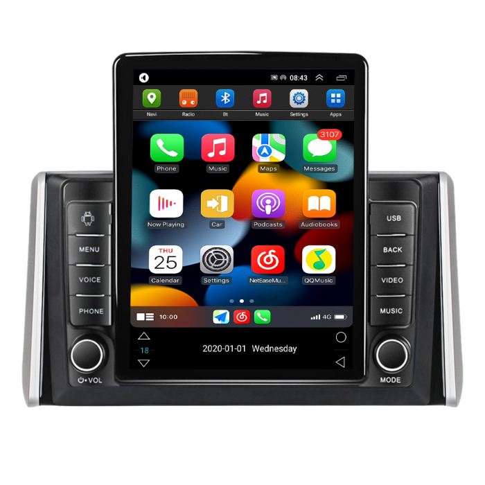 Navigatie dedicata Toyota RAV4 2018-2020,Tesla Style, ANDROID 13,Carplay&Android Auto, 10 inch , 8+128GB, Internet, Aplicatii, Waze, GPS [2]