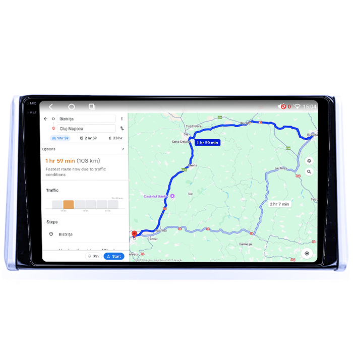 Navigatie dedicata Toyota RAV4 2019, 8GB RAM 128GB ROM, Octacore, Platforma TS18, Android 14, Display QLED 10", Suporta camera 360", DSP, Carplay&Android Auto, SIM 4G, Ventilator Activ [3]