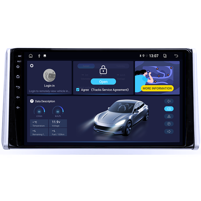 Navigatie dedicata Toyota RAV4 2019, 8GB RAM 128GB ROM, Octacore, Platforma TS18, Android 13, Display QLED 10.1”, Suporta camera 360º, DSP, Carplay&Android Auto, SIM 4G, Ventilator Activ [3]