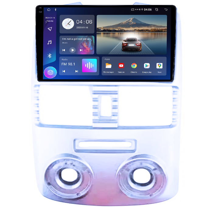 Navigatie dedicata Toyota Rush 2006-2016, 4GB RAM 64GB ROM, Quad Core, Display 9" QLED 1K, Carplay, Android 14, Bluetooth, Magazin Play, Suport Camere AHD [2]