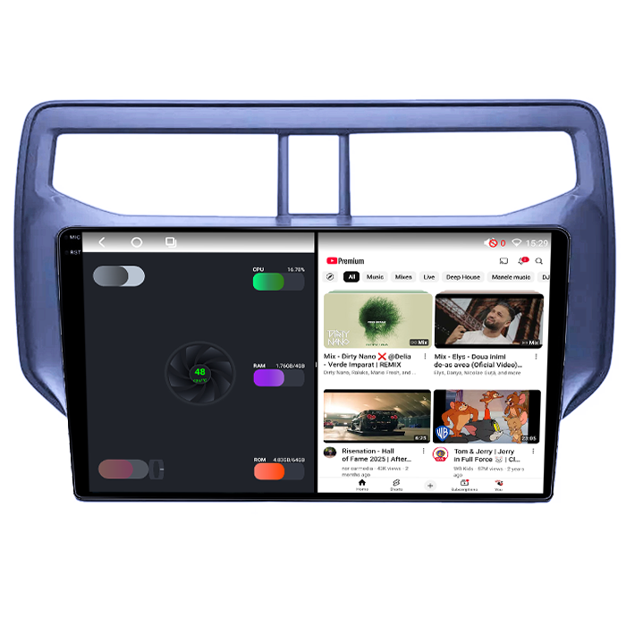 Navigatie dedicata Toyota Rush 2018-2019, 4GB RAM 64GB ROM, Octacore, Android 14, Display QLED 1K 9", Carplay&Android Auto, SIM 4G, Ventilator Activ [3]