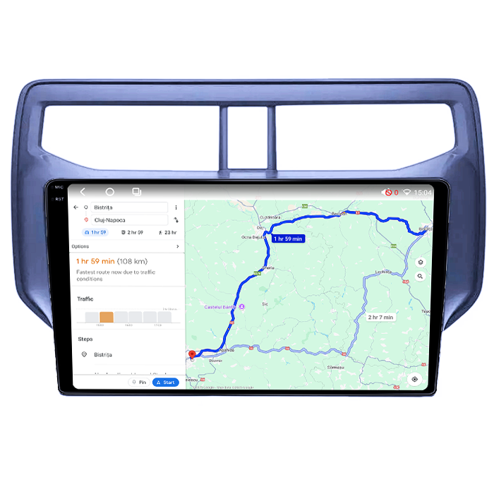 Navigatie dedicata Toyota Rush 2018-2019, 8GB RAM 128GB ROM, Octacore, Platforma TS18, Android 14, Display QLED 9", Suporta camera 360", DSP, Carplay&Android Auto, SIM 4G, Ventilator Activ [4]