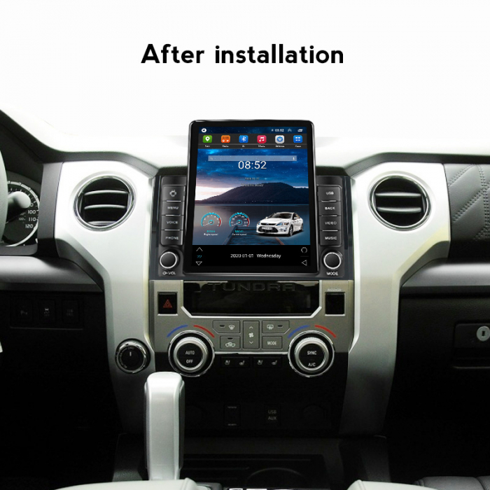 Navigatie dedicata Toyota Sequoia 2014-2018 ,Tesla Style, ANDROID 13,Carplay&Android Auto, 10 inch , 8+128GB, Internet, Aplicatii, Waze, GPS [4]
