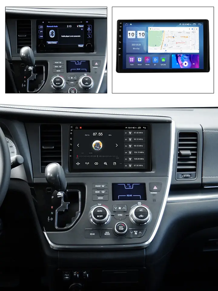 Navigatie dedicata Toyota Sienna 2004-2010, 4GB RAM 64GB ROM, Octacore, Android 14, Display QLED 1K 9", Carplay&Android Auto, SIM 4G, Ventilator Activ [5]