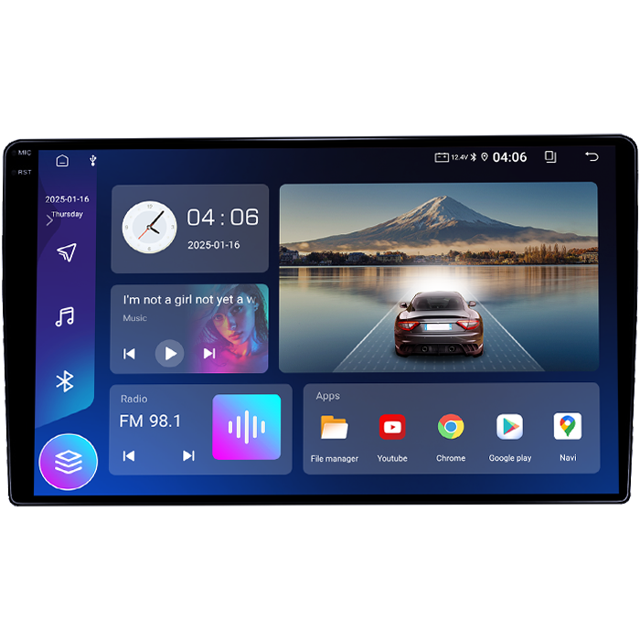 Navigatie dedicata Toyota Sienna 2004-2010, 4GB RAM 64GB ROM, Quad Core, Display 9" QLED 1K, Carplay, Android 14, Bluetooth, Magazin Play, Suport Camere AHD [2]