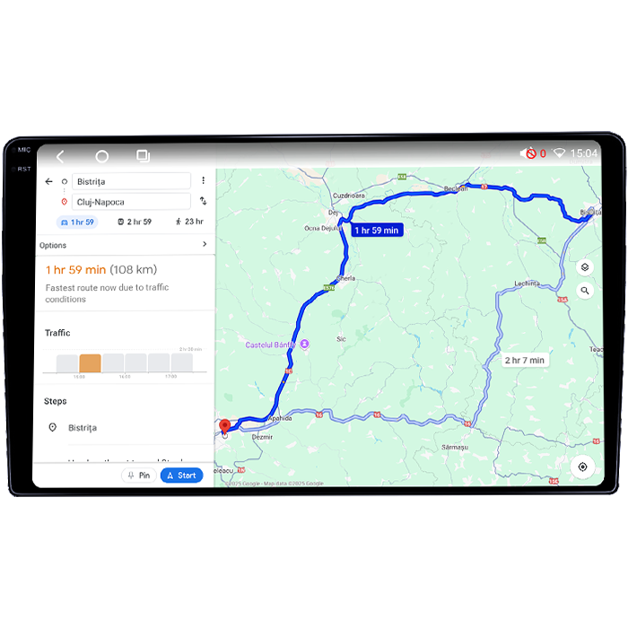 Navigatie dedicata Toyota Sienna 2004-2010, 8GB RAM 128GB ROM, Octacore, Platforma TS18, Android 14, Display QLED 9", Suporta camera 360", DSP, Carplay&Android Auto, SIM 4G, Ventilator Activ [4]