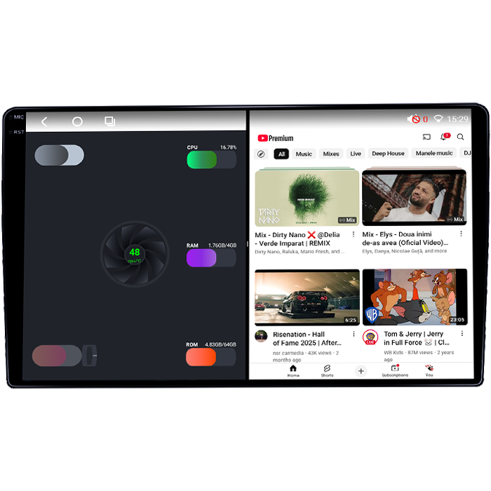 Navigatie dedicata Toyota Sienna 2004-2010, 8GB RAM 128GB ROM, Octacore, Platforma TS18, Android 14, Display QLED 9", Suporta camera 360", DSP, Carplay&Android Auto, SIM 4G, Ventilator Activ [3]