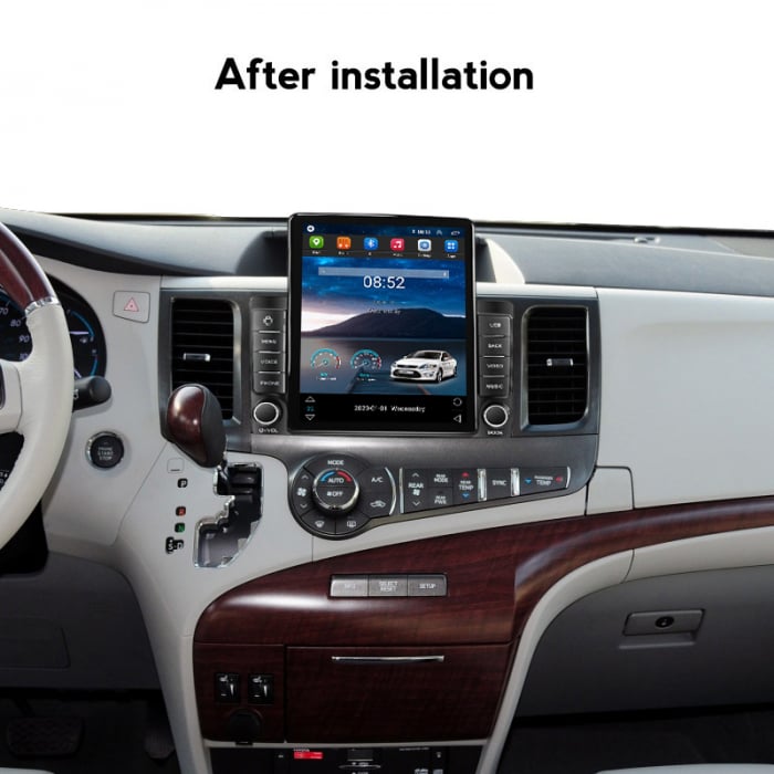 Navigatie dedicata Toyota Sienna 2004-2010 ,Tesla Style, ANDROID 13,Carplay&Android Auto, 10 inch , 8+128GB, Internet, Aplicatii, Waze, GPS [4]