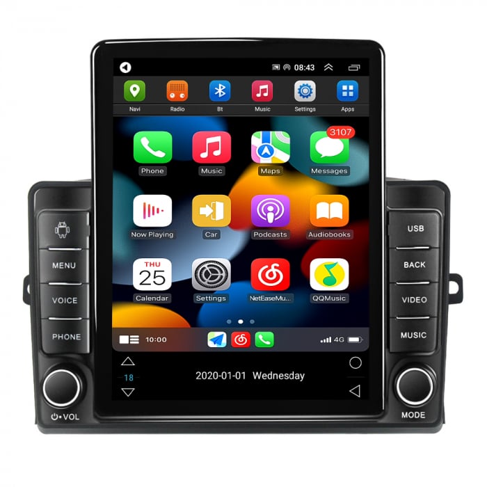 Navigatie dedicata Toyota Sienna 2004-2010 ,Tesla Style, ANDROID 13,Carplay&Android Auto, 10 inch , 8+128GB, Internet, Aplicatii, Waze, GPS [2]