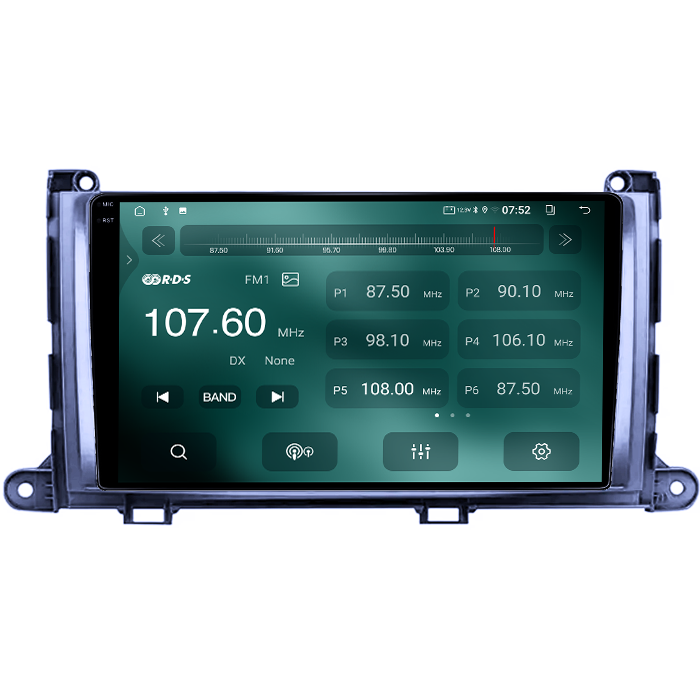 Navigatie dedicata Toyota Sienna 2009-2014, 4GB RAM 64GB ROM, Quad Core, Display 9" QLED 1K, Carplay, Android 14, Bluetooth, Magazin Play, Suport Camere AHD [3]