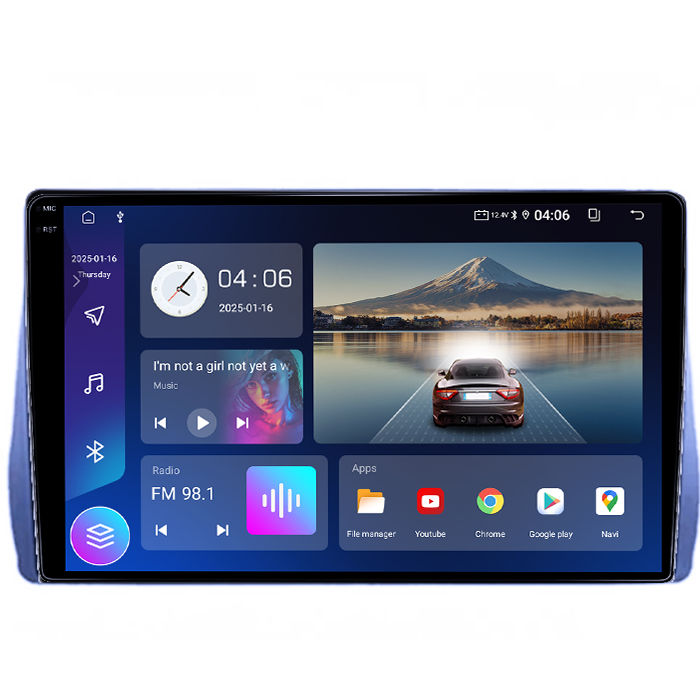 Navigatie dedicata Toyota Sienna 3 2014-2020, 4GB RAM 64GB ROM, Quad Core, Display 9" QLED 1K, Carplay, Android 14, Bluetooth, Magazin Play, Suport Camere AHD [2]