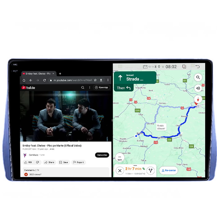 Navigatie dedicata Toyota Sienna 3 2014-2020, 4GB RAM 64GB ROM, Quad Core, Display 9" QLED 1K, Carplay, Android 14, Bluetooth, Magazin Play, Suport Camere AHD [4]