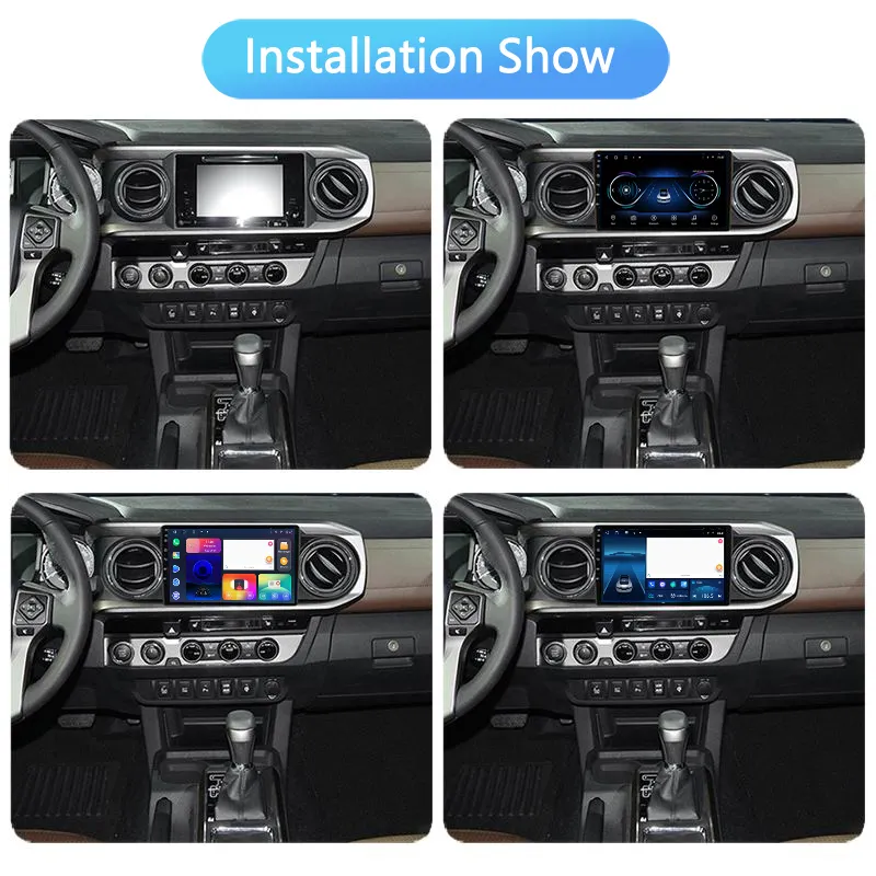 Navigatie dedicata Toyota Tacoma 2015-2021, 4GB RAM 64GB ROM, Procesor Qualcomm Octacore, Android 14, Rezolutie 2K, Display QLED 9", DSP, Carplay&Android Auto, SIM 4G [6]