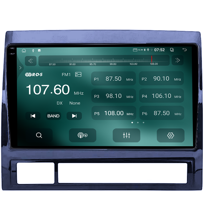 Navigatie dedicata Toyota Tacoma Hilux 2005-2013, 4GB RAM 64GB ROM, Quad Core, Display 9" QLED 1K, Carplay, Android 14, Bluetooth, Magazin Play, Suport Camere AHD [3]