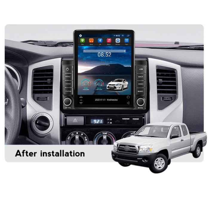 Navigatie dedicata Toyota Tacoma Hilux 2005-2013,Tesla Style, ANDROID 13,Carplay&Android Auto, 10 inch , 8+128GB, Internet, Aplicatii, Waze, GPS [4]