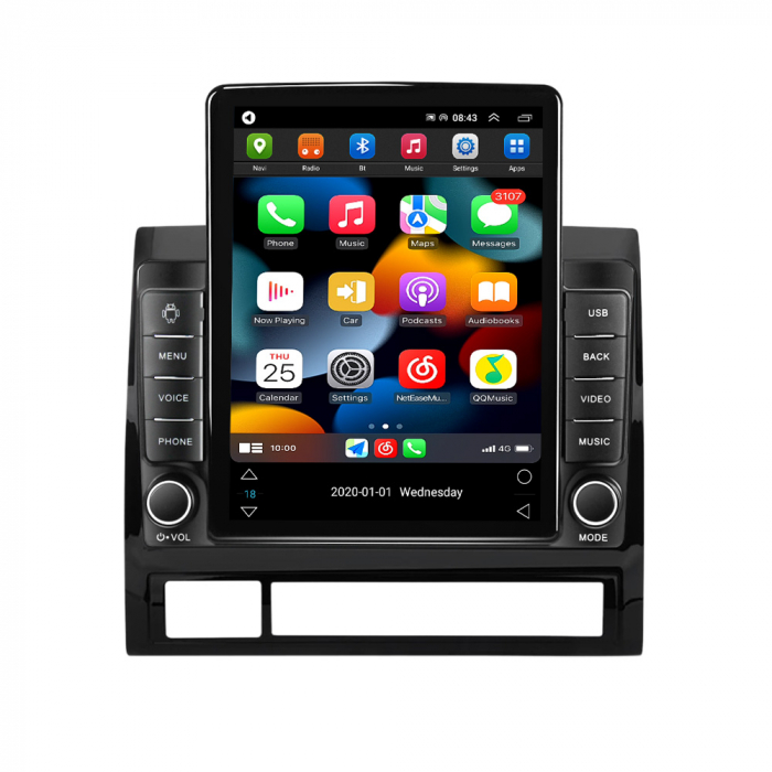 Navigatie dedicata Toyota Tacoma Hilux 2005-2013,Tesla Style, ANDROID 13,Carplay&Android Auto, 10 inch , 8+128GB, Internet, Aplicatii, Waze, GPS [2]
