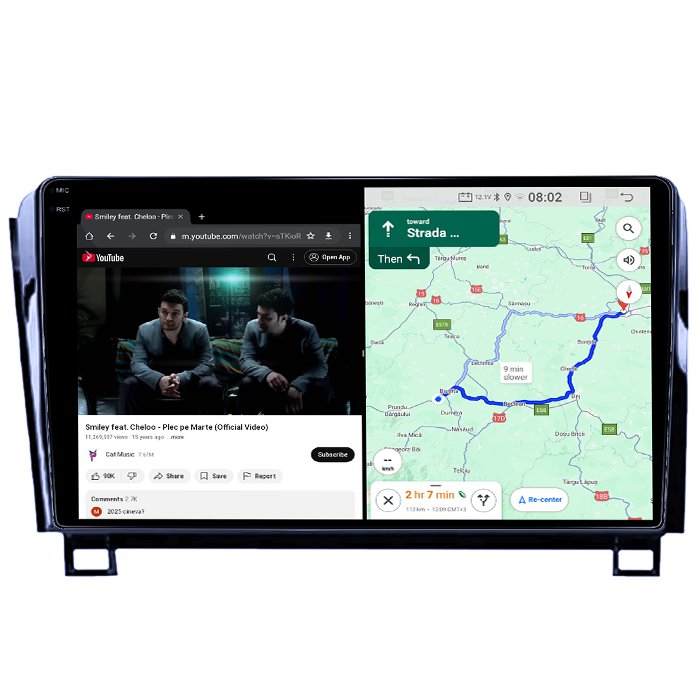 Navigatie dedicata Toyota Tundra 2007-2013, 4GB RAM 64GB ROM, Quad Core, Display 9" QLED 1K, Carplay, Android 14, Bluetooth, Magazin Play, Suport Camere AHD [4]