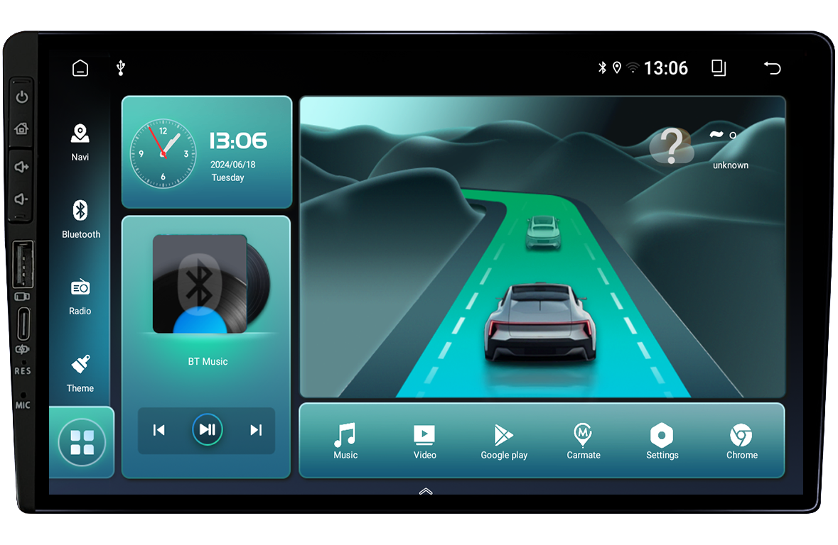 Navigatie dedicata Navigatie Universala, 8GB RAM 128GB ROM, Octacore, Platforma TS18, Android 14, Display QLED 10", Suporta camera 360", DSP, Carplay&AndroidAuto [2]