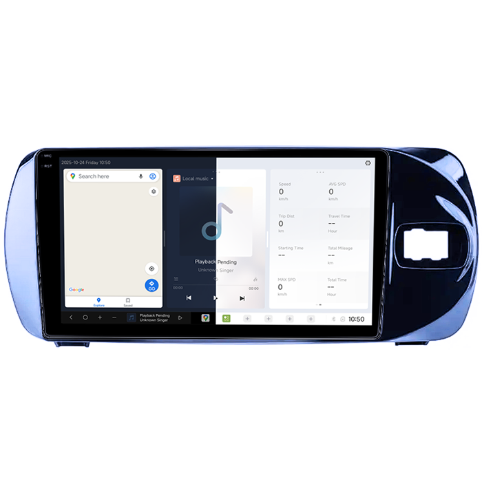 Navigatie dedicata Toyota Vitz 2016-2020, DUDU3, 4GB RAM 64GB ROM, Octacore, Platforma 8581, Android, Display QLED 9", DSP, Carplay&AndroidAuto [2]