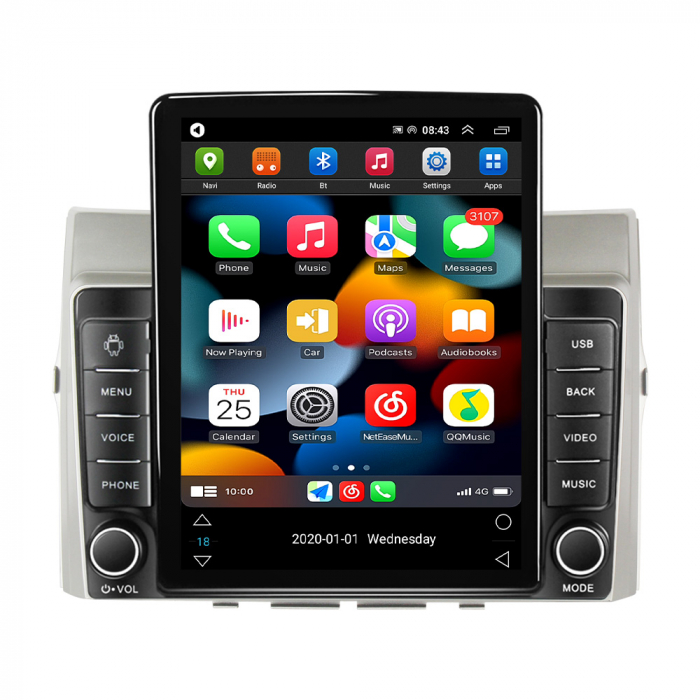Navigatie dedicata Toyota Verso 2004-2009,Tesla Style, ANDROID 13,Carplay&Android Auto, 10 inch , 8+128GB, Internet, Aplicatii, Waze, GPS [2]