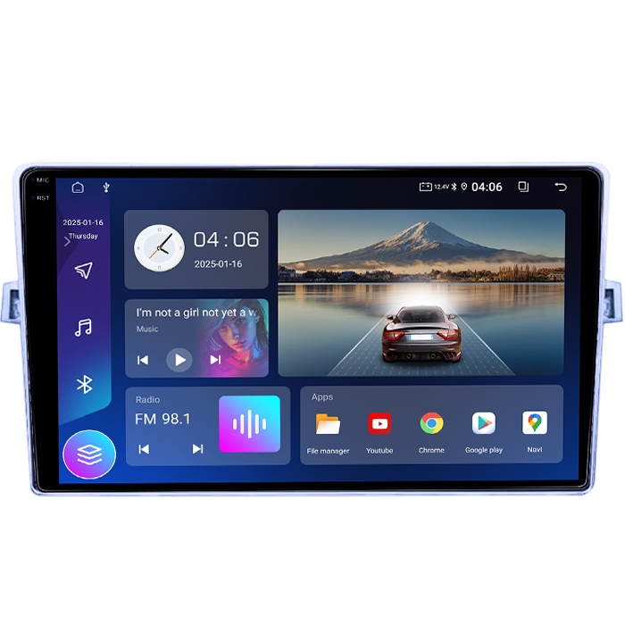 Navigatie dedicata Toyota Verso 2009-2018, 4GB RAM 64GB ROM, Quad Core, Display 9" QLED 1K, Carplay, Android 14, Bluetooth, Magazin Play, Suport Camere AHD [4]