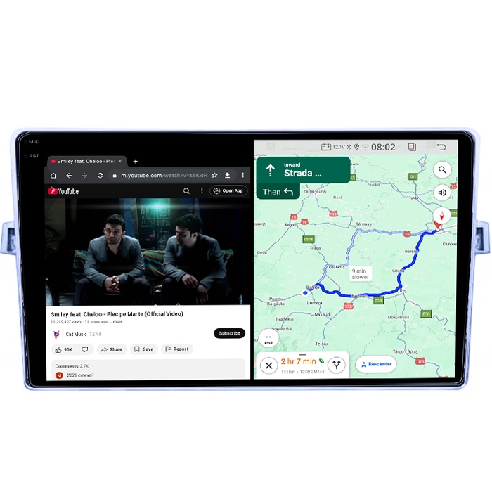 Navigatie dedicata Toyota Verso 2009-2018, 4GB RAM 64GB ROM, Quad Core, Display 9" QLED 1K, Carplay, Android 14, Bluetooth, Magazin Play, Suport Camere AHD [6]