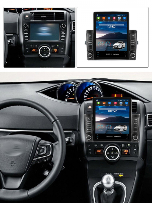 Navigatie dedicata Toyota Verso 2009-2018,Tesla Style, ANDROID 13,Carplay&Android Auto, 10 inch , 8+128GB, Internet, Aplicatii, Waze, GPS [4]