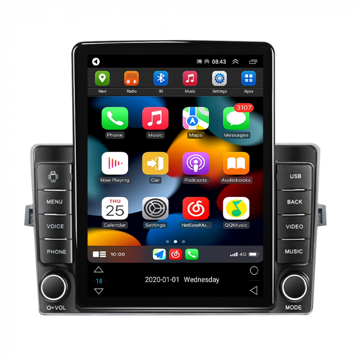 Navigatie dedicata Toyota Verso 2009-2018,Tesla Style, ANDROID 13,Carplay&Android Auto, 10 inch , 8+128GB, Internet, Aplicatii, Waze, GPS [2]
