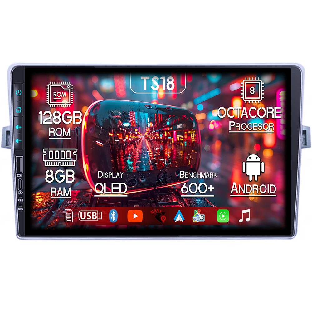 Navigatie dedicata Toyota Verso 2009-2018, USB&Butoane fizice frontale, Platforma TS18, 9 Inch, 8GB RAM 128GB ROM, Octacore, Android 14, Android Auto&Carplay [1]