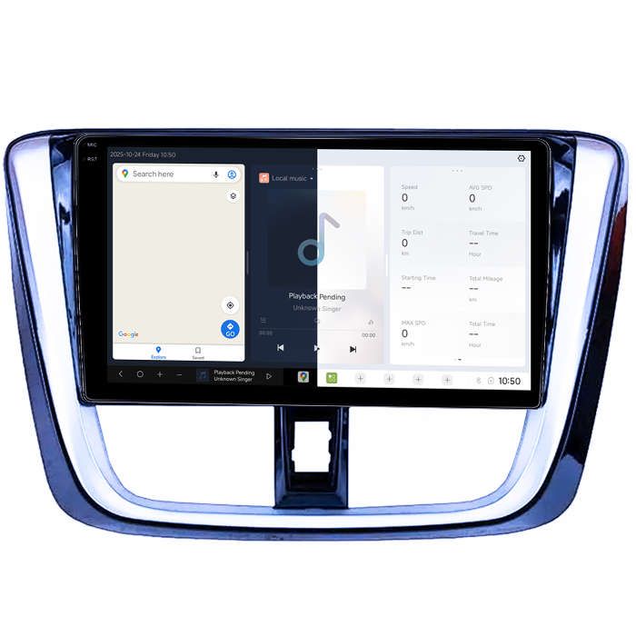 Navigatie dedicata Toyota Yaris 2014+, DUDU3, 4GB RAM 64GB ROM, Octacore, Platforma 8581, Android, Display QLED 9", DSP, Carplay&AndroidAuto [2]