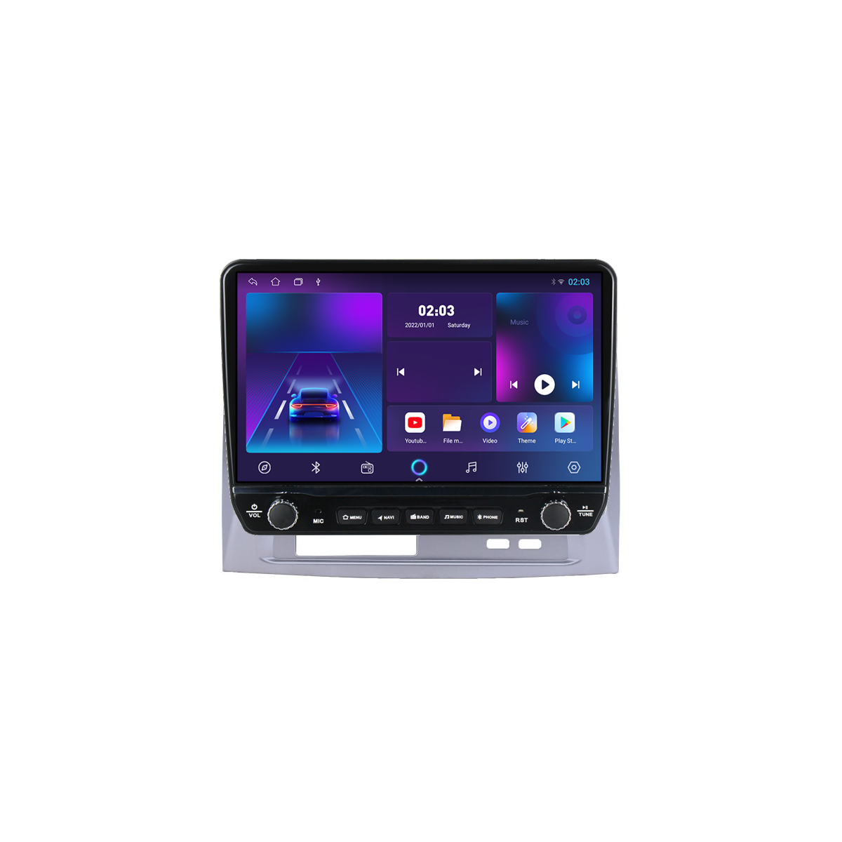 Navigatie dedicata Toyota Vios 2004-2007 Tesla Cu Butoane Rotative Model 2024, ANDROID 13, 10 inch , 8+128GB, Internet, Aplicatii, Waze, GPS [3]