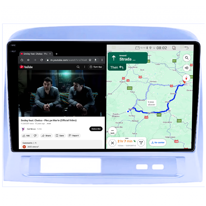 Navigatie dedicata Toyota Vios 2007-2012, 4GB RAM 64GB ROM, Quad Core, Display 9" QLED 1K, Carplay, Android 14, Bluetooth, Magazin Play, Suport Camere AHD [6]