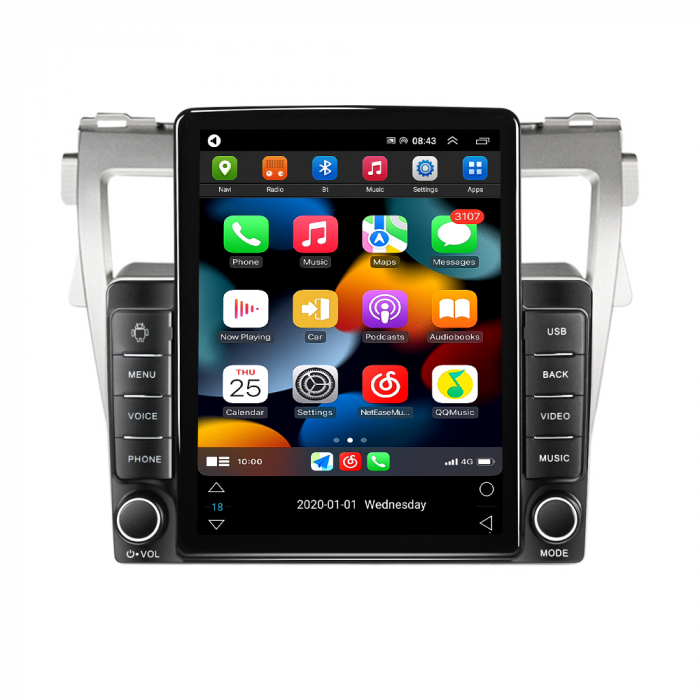 Navigatie dedicata Toyota Vios 2007-2012 ,Tesla Style, ANDROID 13,Carplay&Android Auto, 10 inch , 8+128GB, Internet, Aplicatii, Waze, GPS [2]