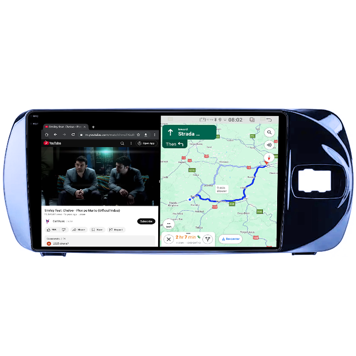 Navigatie dedicata Toyota Vitz 2016-2020, 4GB RAM 32GB ROM, Octacore, Android 14, Display QLED  9", DSP, Carplay&Android Auto, SIM 4G, Bluetooth, Ventilator Activ [4]