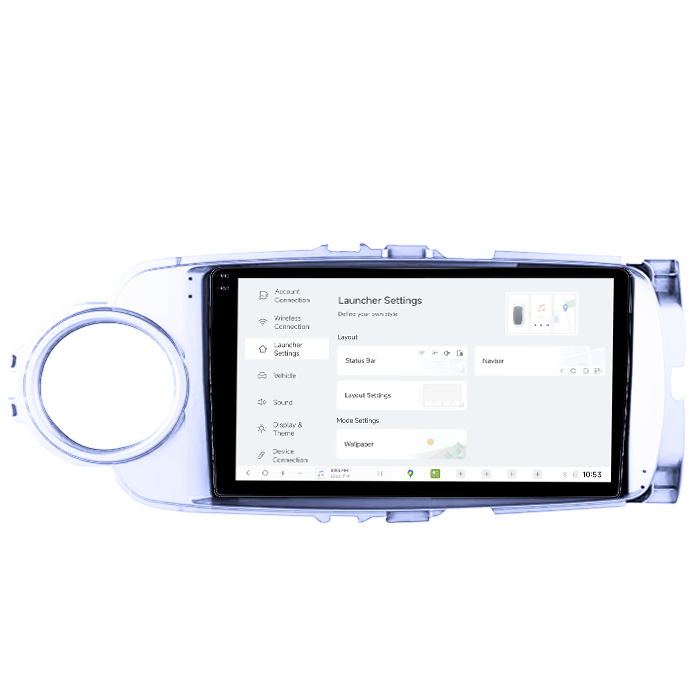 Navigatie dedicata Toyota Yaris 2012-2017, DUDU3, 4GB RAM 64GB ROM, Octacore, Platforma 8581, Android, Display QLED 9", DSP, Carplay&AndroidAuto [5]