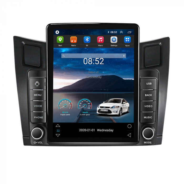 Navigatie dedicata Toyota Yaris 2005-2012,Tesla Style, ANDROID 13,Carplay&Android Auto, 10 inch , 8+128GB, Internet, Aplicatii, Waze, GPS [1]