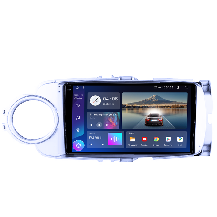 Navigatie dedicata Toyota Yaris 2012-2017, 4GB RAM 32GB ROM, Octacore, Android 14, Display QLED  9", DSP, Carplay&Android Auto, SIM 4G, Bluetooth, Ventilator Activ [2]
