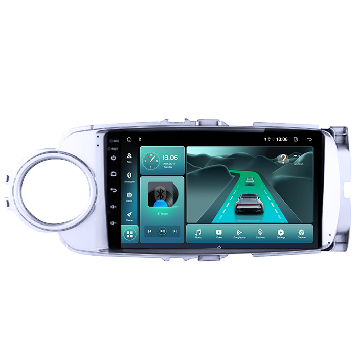 Navigatie dedicata Toyota Yaris 2012-2017, 8GB RAM 128GB ROM, Octacore, Platforma TS18, Android 13, Display QLED 9”, Suporta camera 360º, DSP, Carplay&Android Auto, SIM 4G, Ventilator Activ [1]