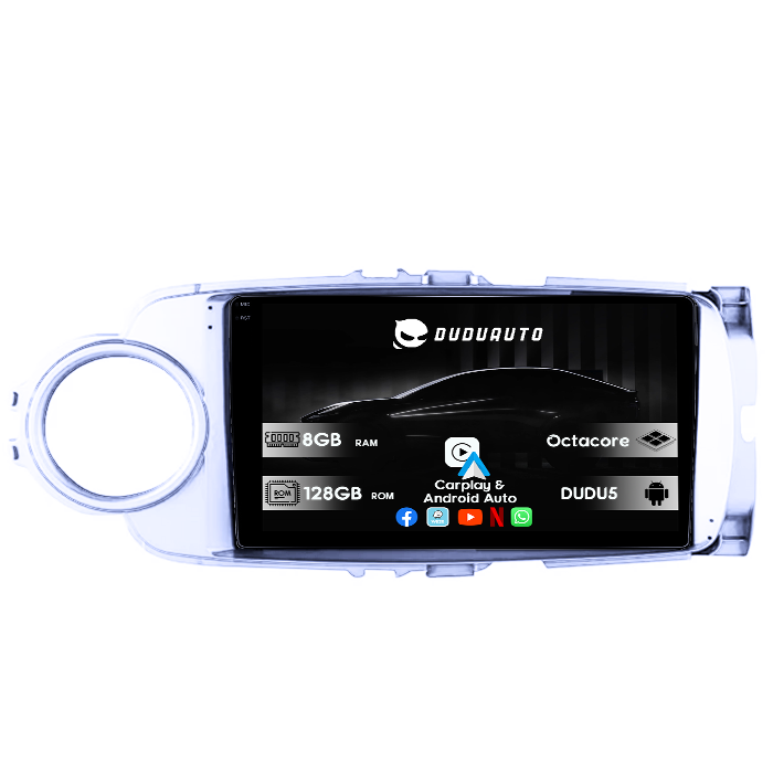 Navigatie dedicata Toyota Yaris 2012-2017, DUDU3, 4GB RAM 64GB ROM, Octacore, Platforma 8581, Android, Display QLED 9", DSP, Carplay&AndroidAuto [7]