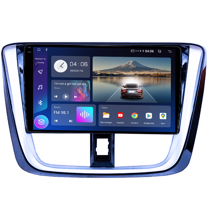 Navigatie dedicata Toyota Yaris 2014+, 4GB RAM 64GB ROM, Octacore, Android 14, Display QLED 1K 10", Carplay&Android Auto, SIM 4G, Ventilator Activ [1]